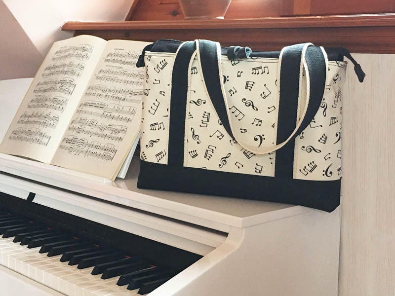Personalized Music Book Bag Sheet Music Print Bag Sheet