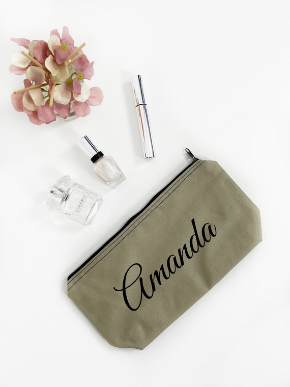 Personalized Period Bag with Name Initial and Fabric