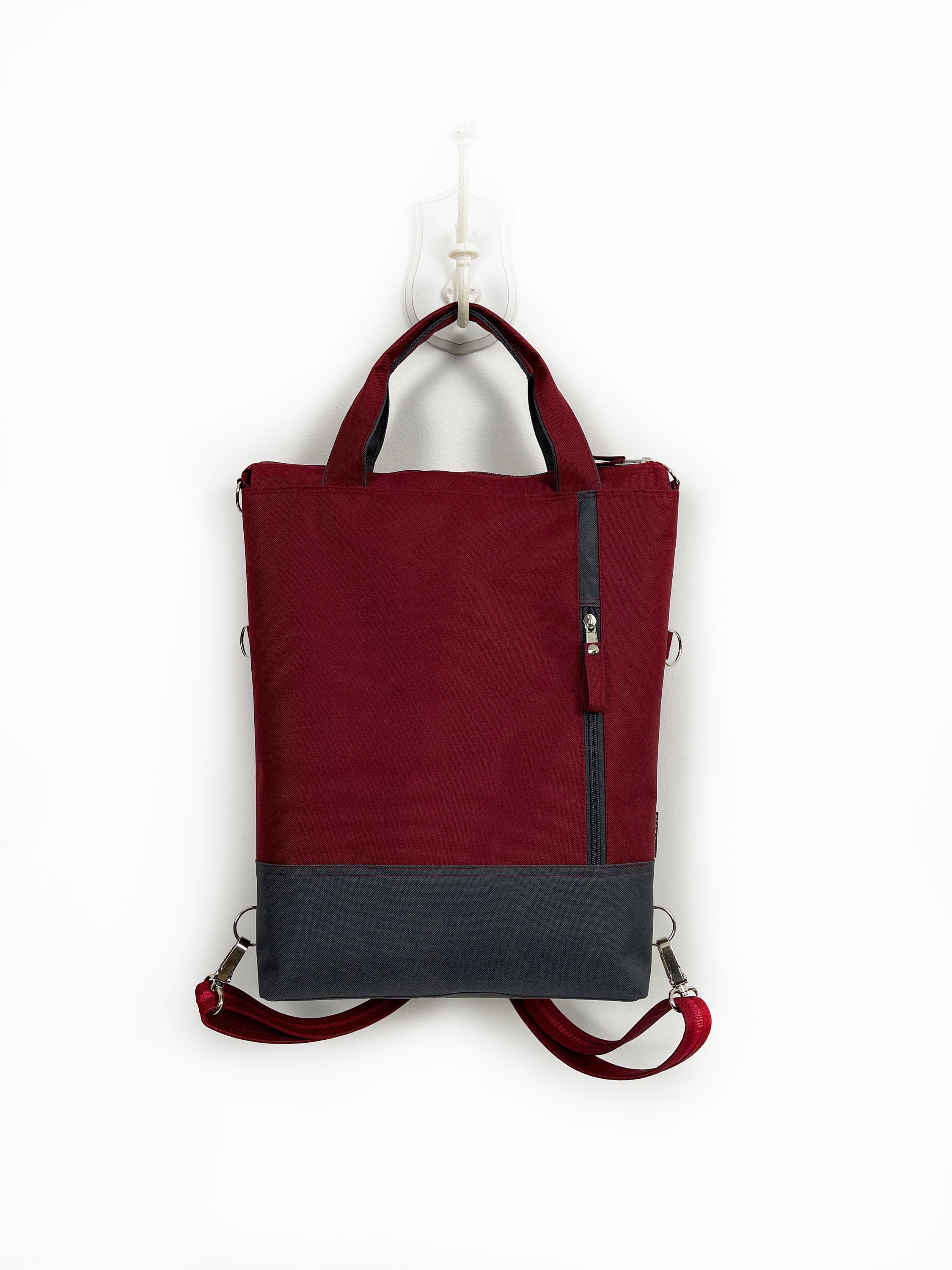 Unisex Travel Messenger Backpack: Waterproof Cordura Laptop 