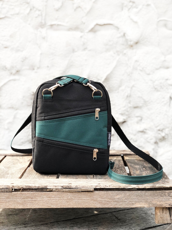 Black Teal Backpack Women s Weekender Bag Minimalist Backpack Vegan Waterproof Bag Woman Crossbody Bag St Patrick Day Bag Etsy UK