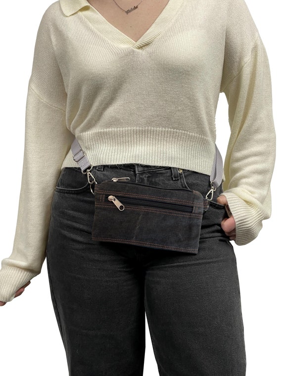Lightweight Small Canvas Waist Bag – Slim and Comfortable Fanny