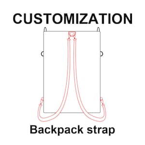 Backpack Strap Upgrade for Your Backpack, Backpack Straps Customization, Crossbody Strap upgrade, Shoulder Strap Customization