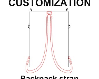 Backpack Strap Upgrade for Your Backpack, Backpack Straps Customization, Crossbody Strap upgrade, Shoulder Strap Customization