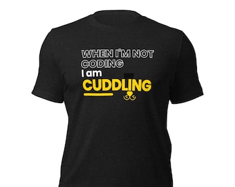 Coder Dog Lover T-Shirt Programmierer Geschenk Coding Bekleidung Computer Science Geschenk Programmier Shirt