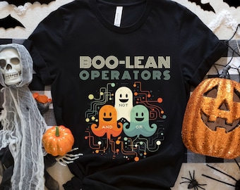 Boolescher Witz, Programmierer Halloween Shirt, IT Halloween Tee, Geeky Halloween Tee, Spooky IT Bekleidung, Coder Geschenk für ihn Geschenk für Sie