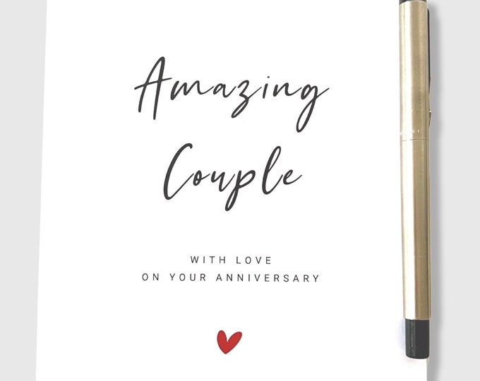 Wedding Anniversary Card Amazing Couple Anniversary Card