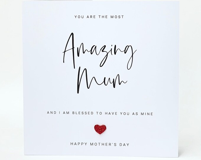 Mother's Day Card Amazing Mum Card Mummy Mom Mam Mothering Sunday Budget Range