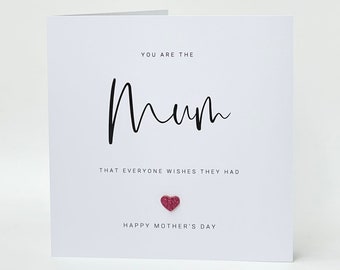Mother's Day Card Mum Everyone Wishes They Had Card Mummy Mom Mam Mothering Sunday Budget Range