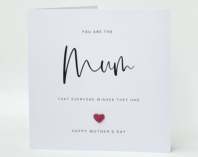 Mother's Day Card Mum Everyone Wishes They Had Card Mummy Mom Mam Mothering Sunday Budget Range