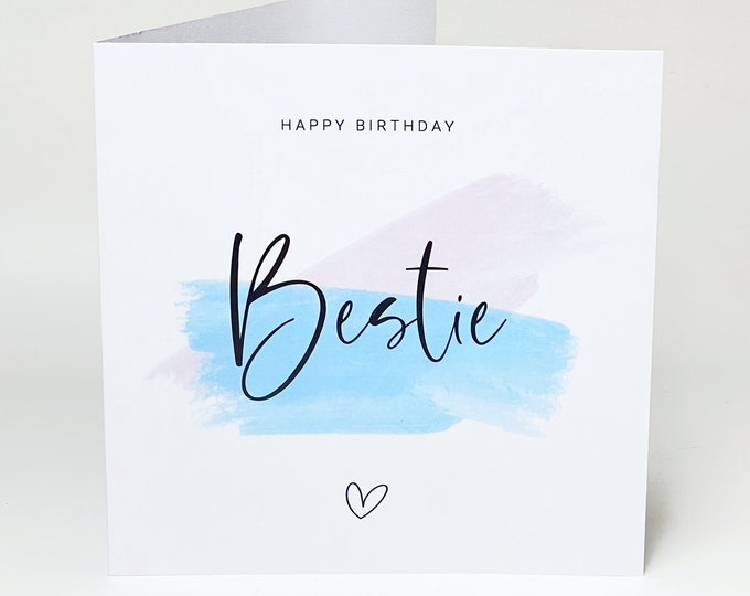 Best Friend Birthday Card Bestie Birthday Card