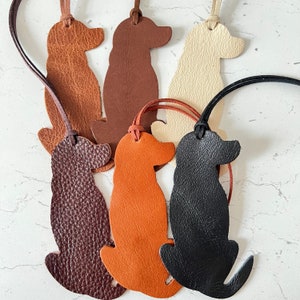 Labrador Ornament Leather Dog Gift Memory Keepsake Bookmark Hanging Decoration