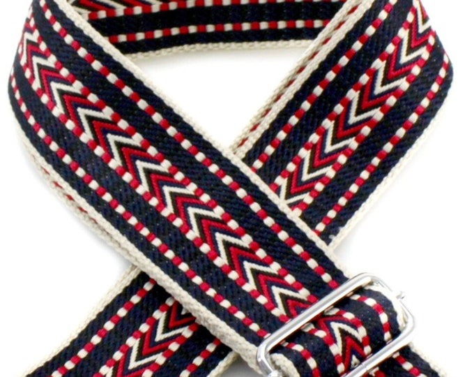 Bag Straps Navy Blue Red Replacement Canvas Wide Purse Straps