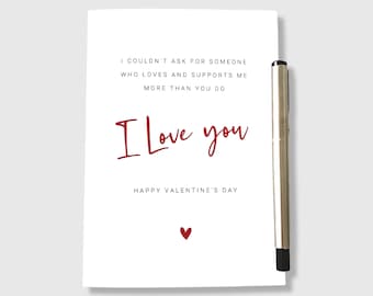 Valentines Day Card, Love  and Support