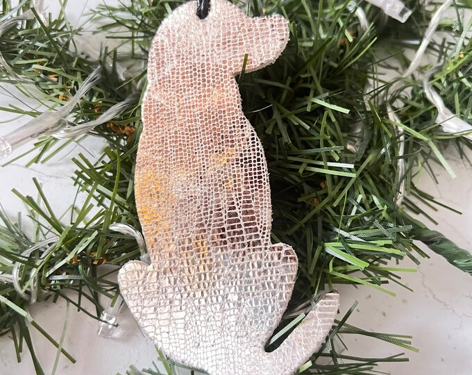 Labrador Decoration Leather Dog Gift Memory Keepsake Hanging Ornament Bookmark