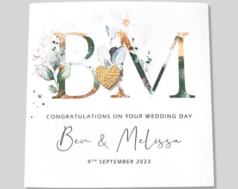 Wedding Day Card Personalised Wedding Card