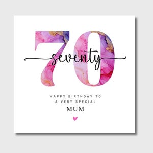 Carte 70e anniversaire Maman grand-mère Maman nounou arrière grand-mère