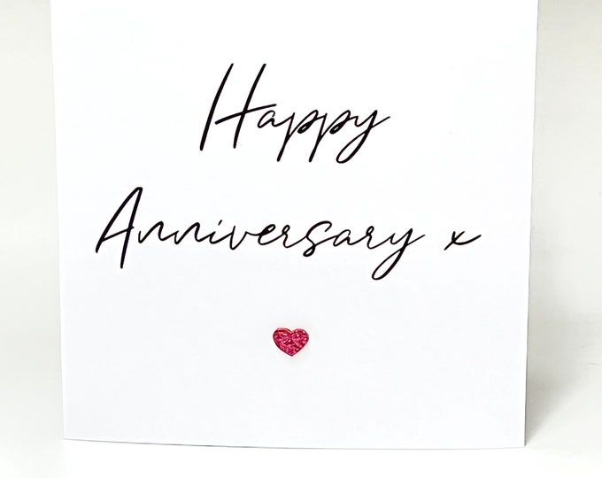 Anniversary Card Him Her Husband Wife Boyfriend Girlfriend Fiancee Fiance