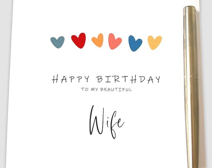 Wife Birthday Card for Her