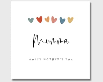 Mother's Day Card Mumma Mummy Mum Mammy Mam