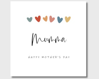 Mother's Day Card Mumma Mummy Mum Mammy Mam