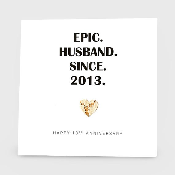 13th Lace Anniversary Card 13th Wedding Anniversary Card For - View #3