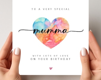 Mumma Birthday Card Mummy Mam Mammy Mother Her