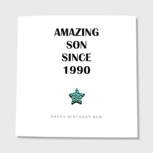 Carte d'anniversaire personnalisée épique et merveilleuse carte d'anniversaire de fils