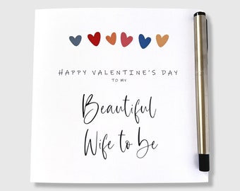 Valentine's Day Card Beautiful Wife To Be