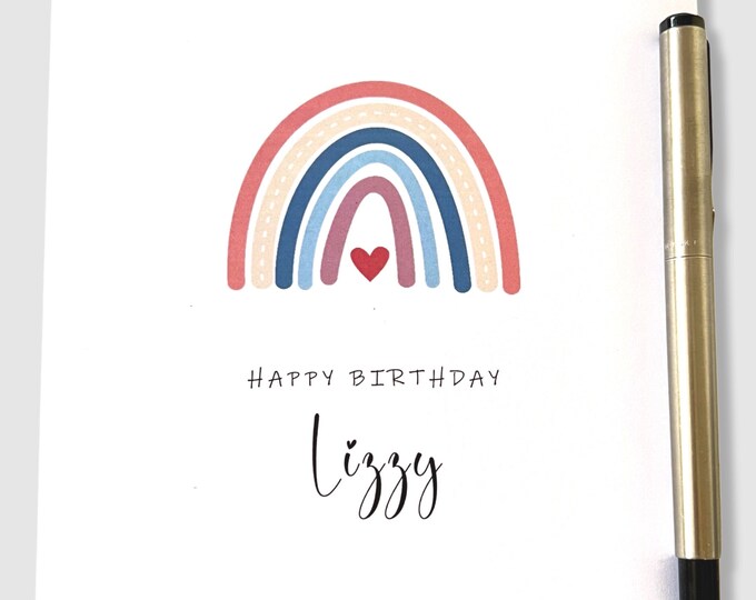 Personalised Birthday Card Her Him Wife Husband Sister Brother Friend Aunt