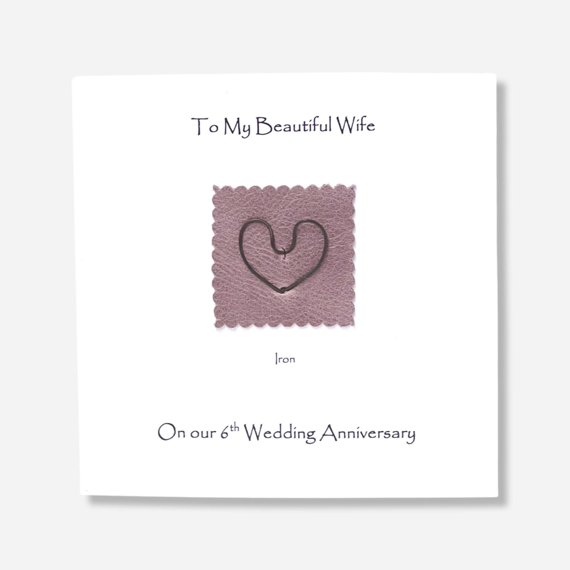 6th wedding anniversary for deals wife