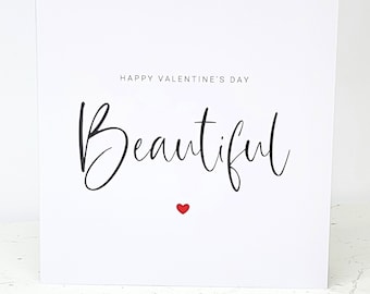 Valentine's Day Card, Beautiful, for her