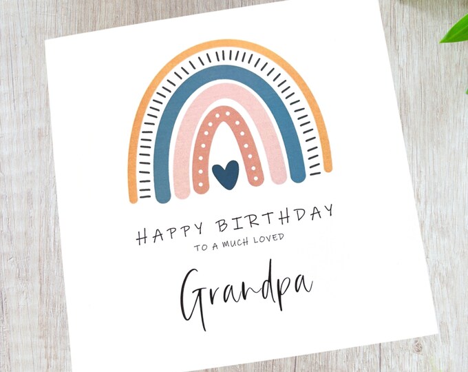 Birthday Card Grandpa Grandfather Grandad Pops