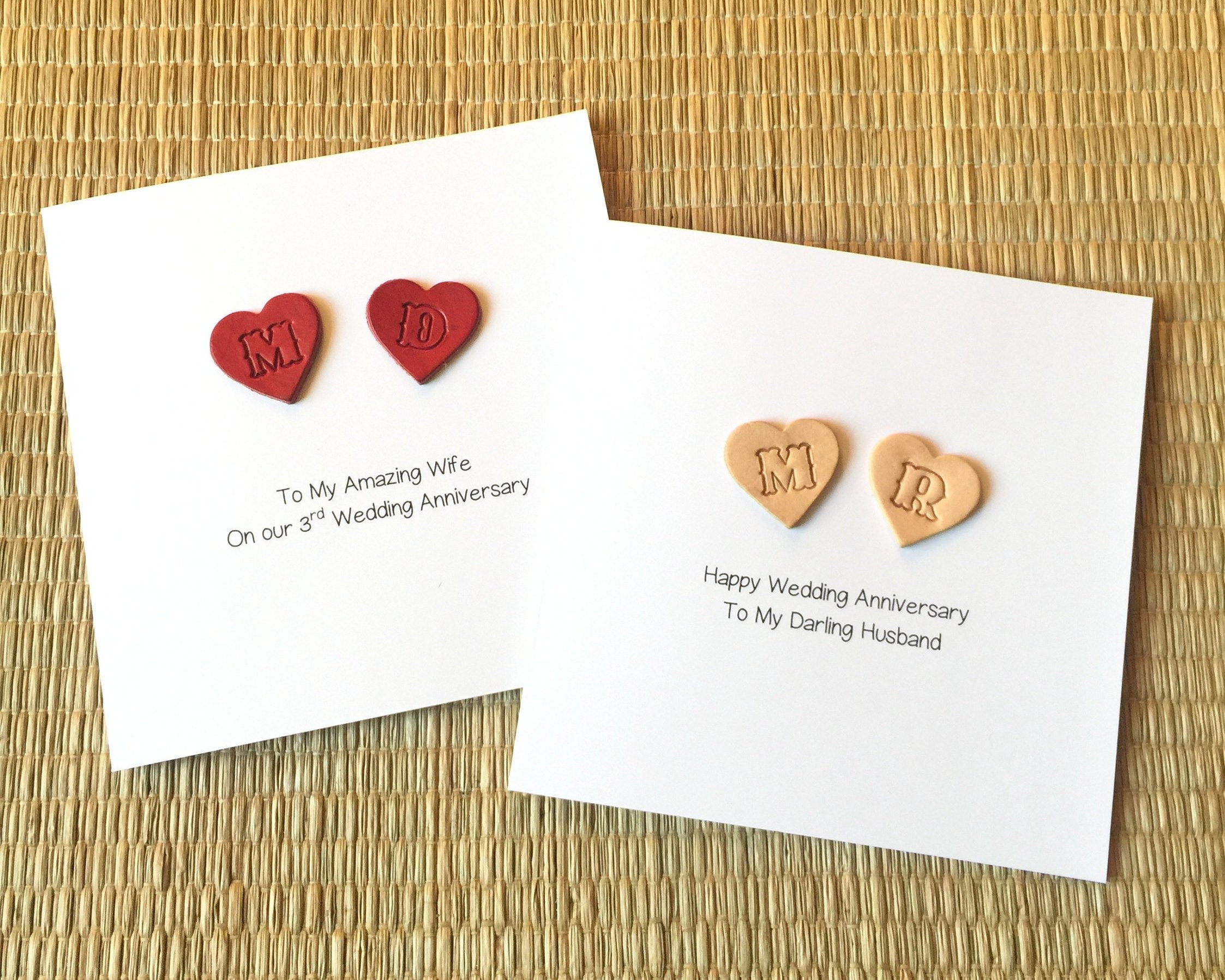 3rd wedding anniversary cards for husband