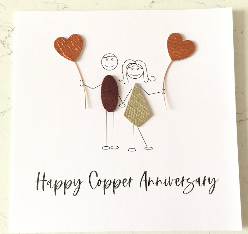 7th Anniversary Card for Him or Her 7th Anniversary Card for Him or Her