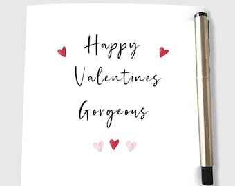 Valentine's Day Card Gorgeous Husband Wife Him Her