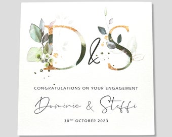 Personalised Engagement Card Congratulations