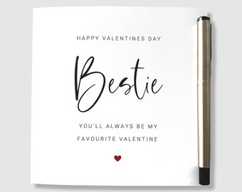 Valentine's Day Card Bestie - Galantine Girlfriend Friend