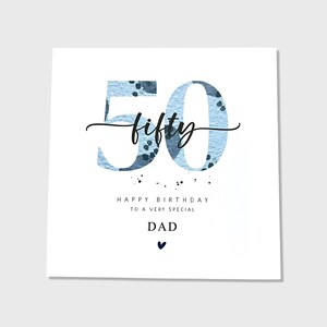 Carte des 50 ans frère, père, oncle, grand-père, beau-père, parrain, cousin, ami.