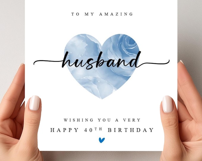 40th Birthday Card Husband