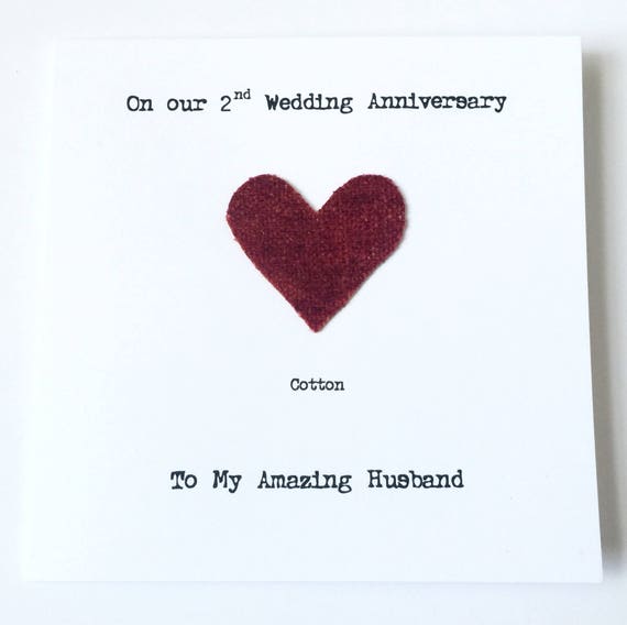 2nd wedding anniversary to husband