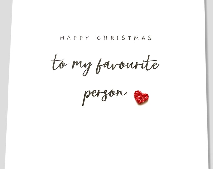 Christmas Card Favourite Person Son Daughter Niece Nephew Friend