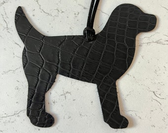 Black Labrador Ornament Leather Dog Gift Memory Keepsake Bookmark Hanging Decoration
