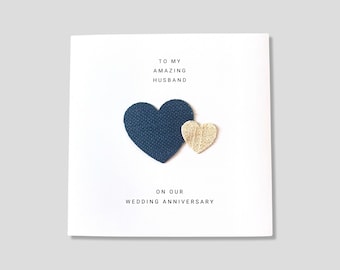 2nd Wedding Anniversary Card Cotton Anniversary Husband Wife Him Her