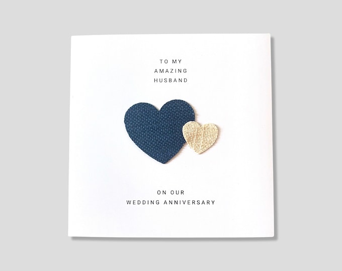 2nd Wedding Anniversary Card Cotton Anniversary Husband Wife Him Her