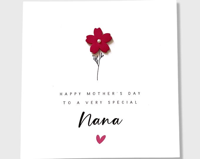 Mother's Day Card Nana Granny Nanna Mumma Mum Mummy Mom Step Mum