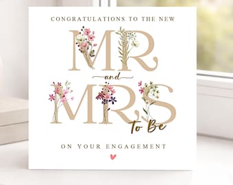 Engagement Card, Mr and Mrs To Be