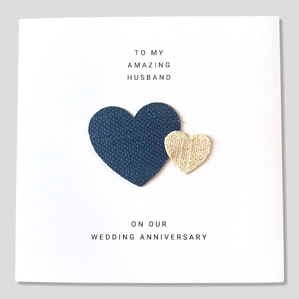 2nd Wedding Anniversary Card Cotton Anniversary Husband Wife Him Her