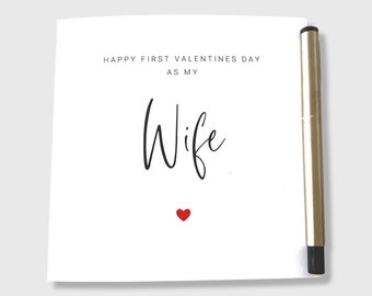 1st Valentine's Day Card as Wife