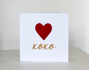 Valentine Card, Him Her Boyfriend Girlfriend, Leather Heart