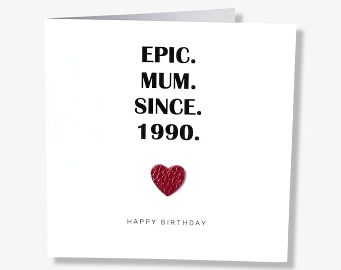 Mum Birthday Card Personalised Epic Mum Birthday Card